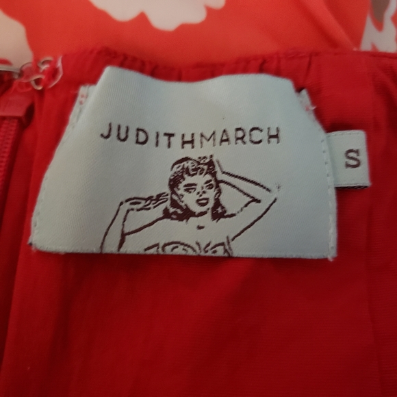 Judith March strapless red sundress size Small - Picture 2 of 6